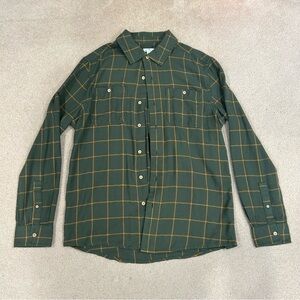 Dip Green and Yellow Flannel Small